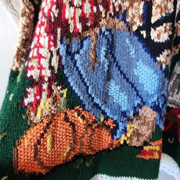 Vintage Heirloom Collectibles 1996 Harvest Knit Sweater Women’s Large 3D Pumpkin - Picture 4 of 10